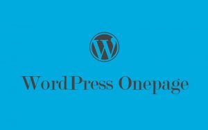 WordPress onepage themes