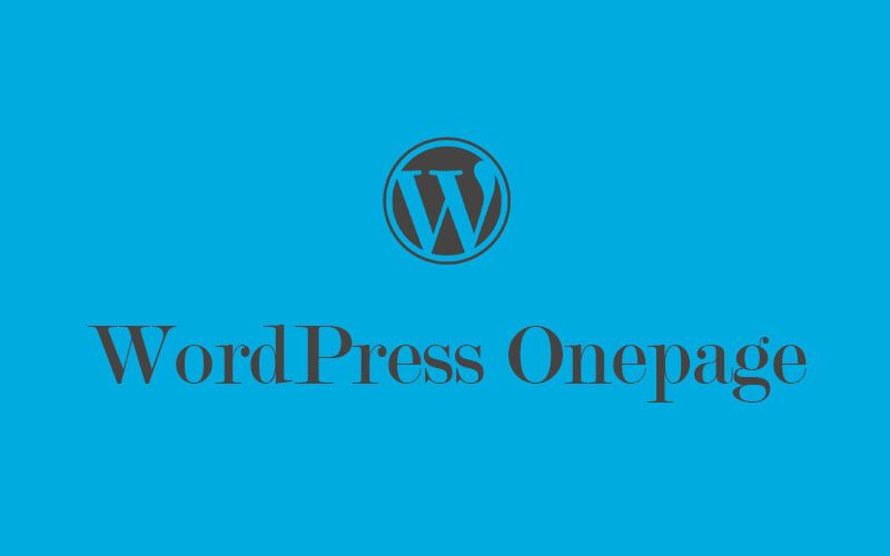 WordPress onepage themes
