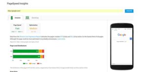 website speed test with google page speed insight - how to speed up wordpress site